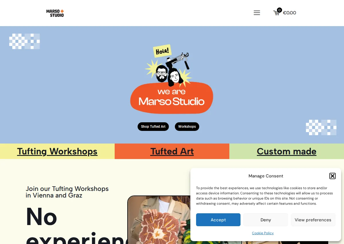 Store homepage