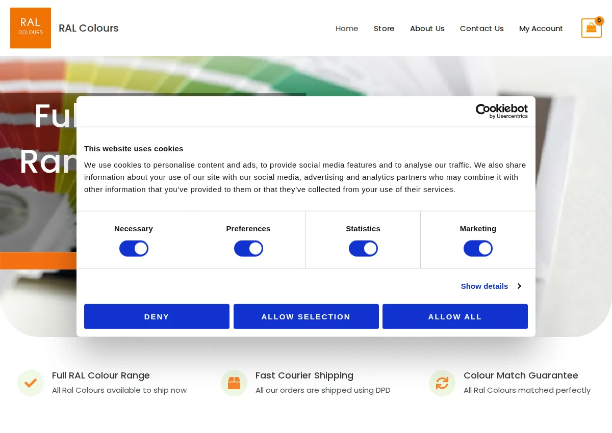 Store homepage