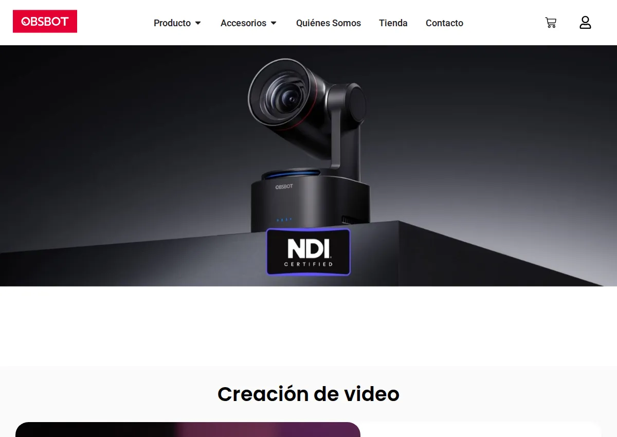 Store homepage