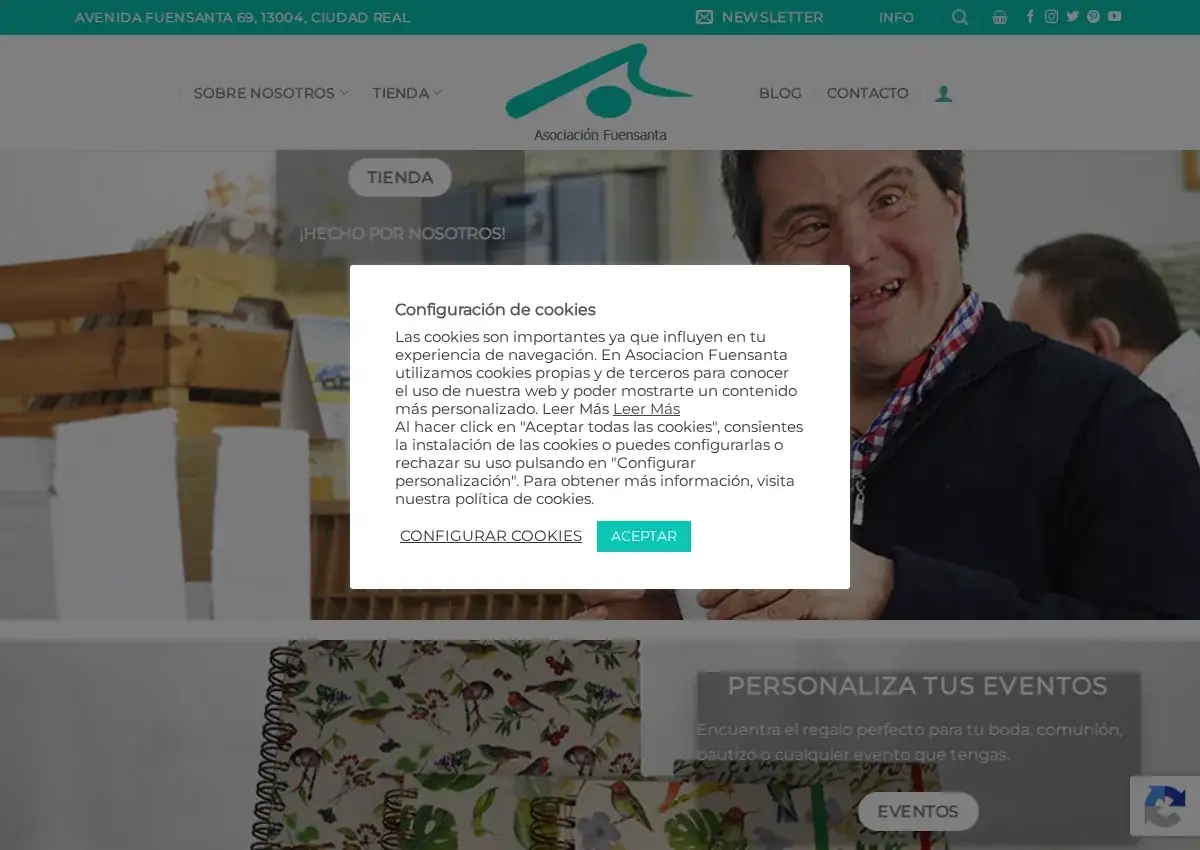 Store homepage