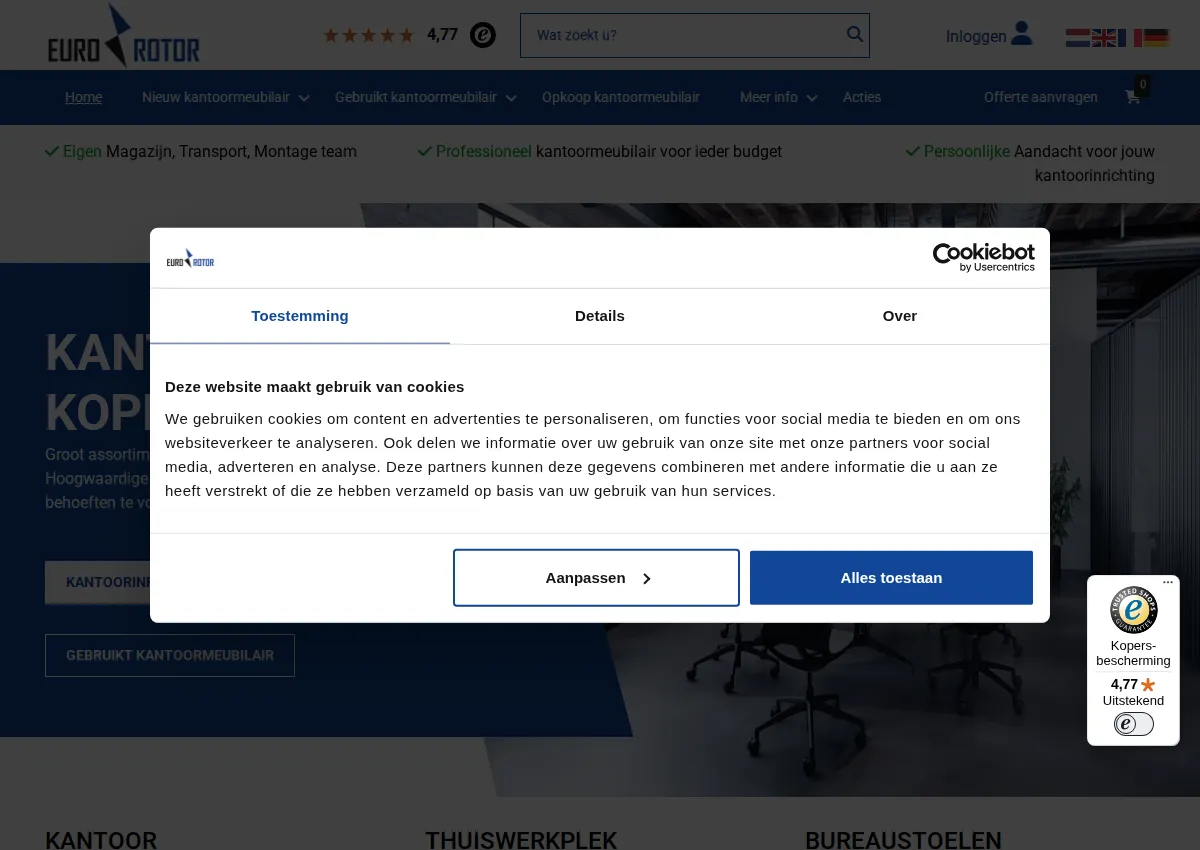 Store homepage