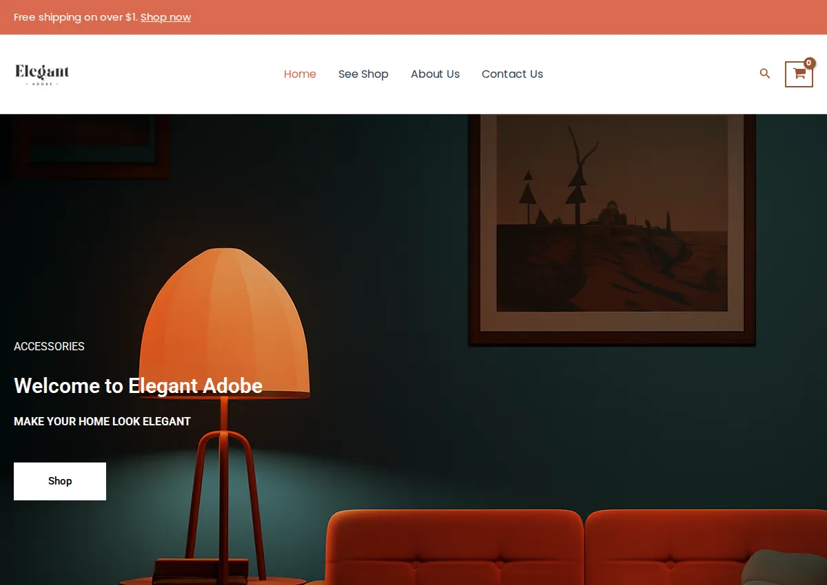 Store homepage