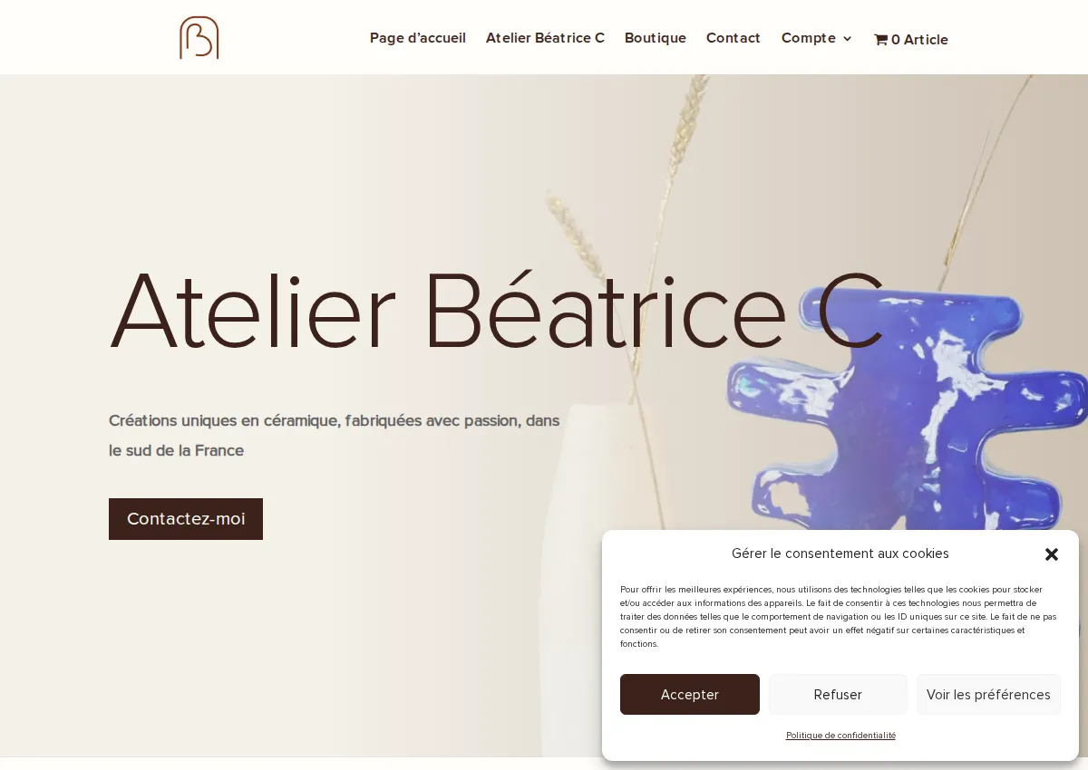 Store homepage