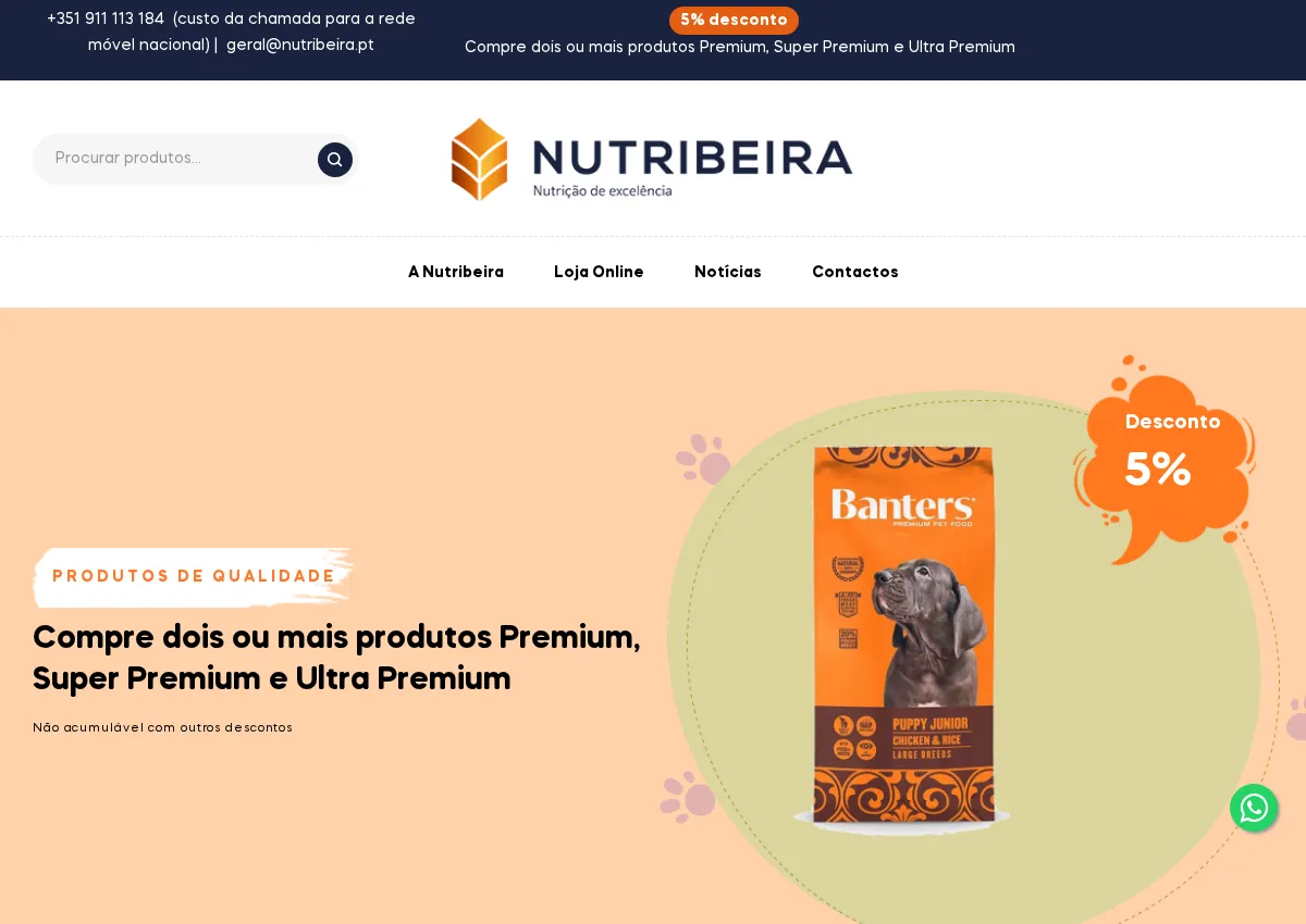 Store homepage