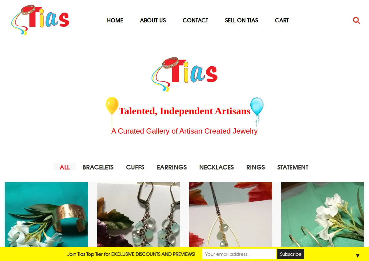Store homepage