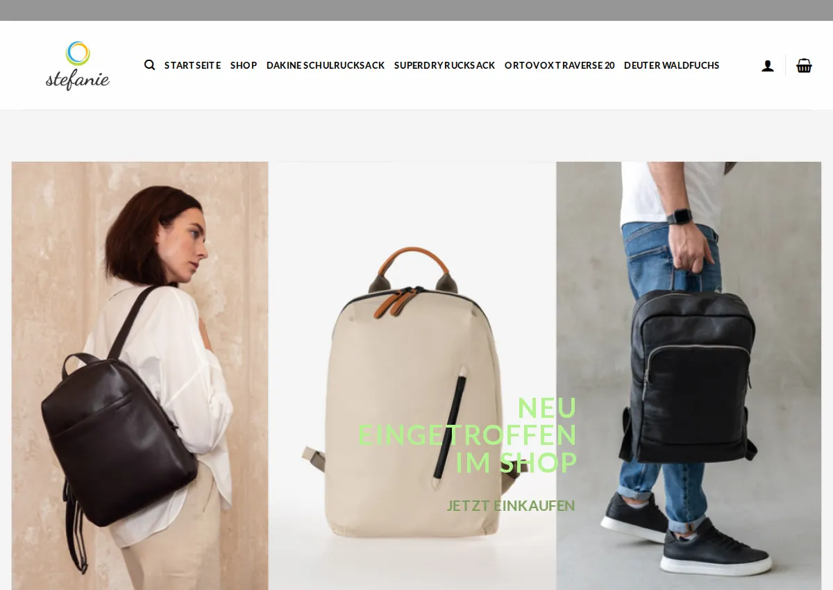 Store homepage
