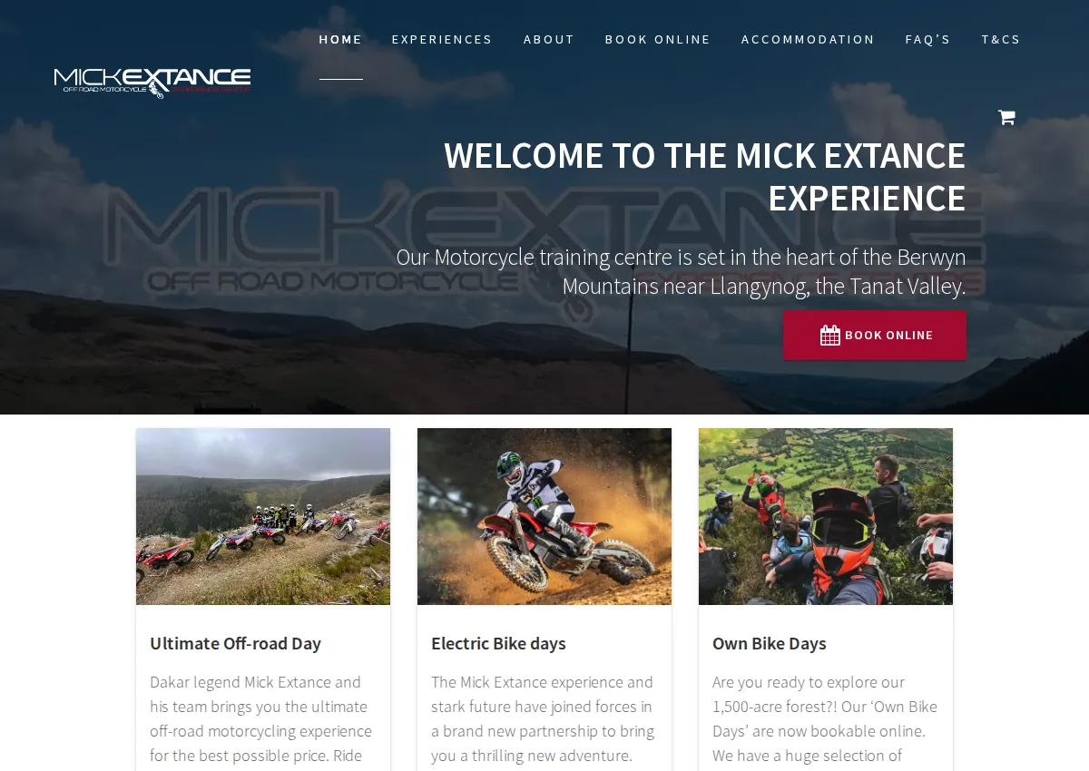 Store homepage