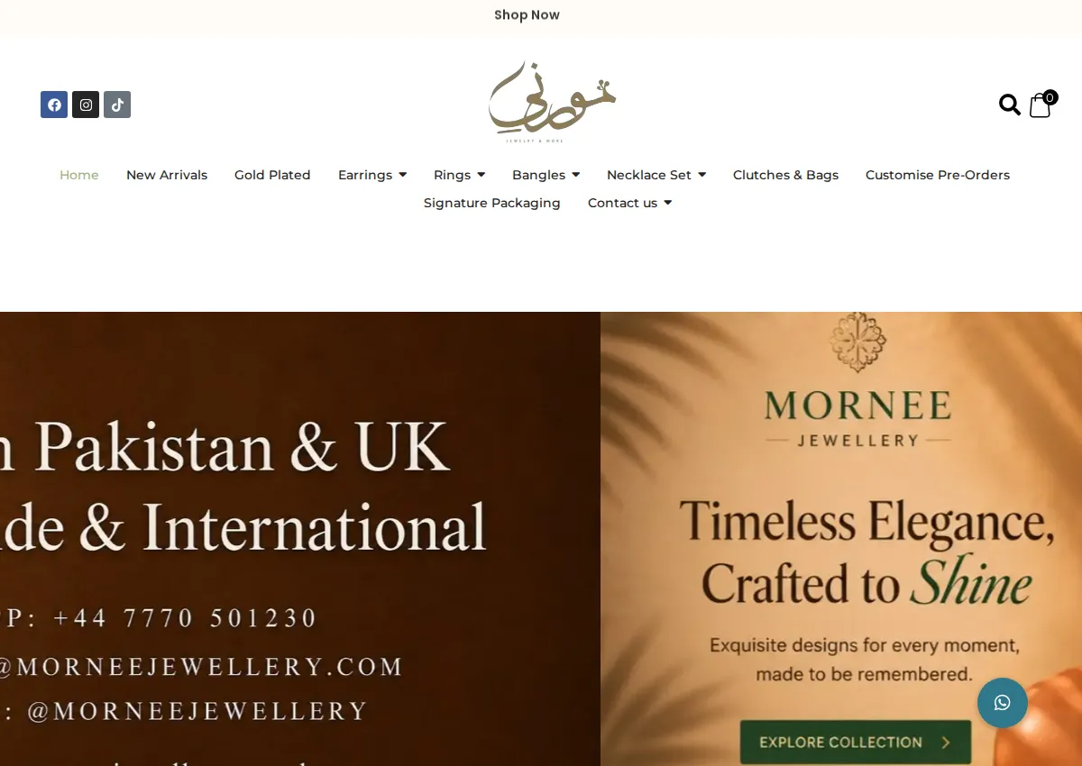 Store homepage