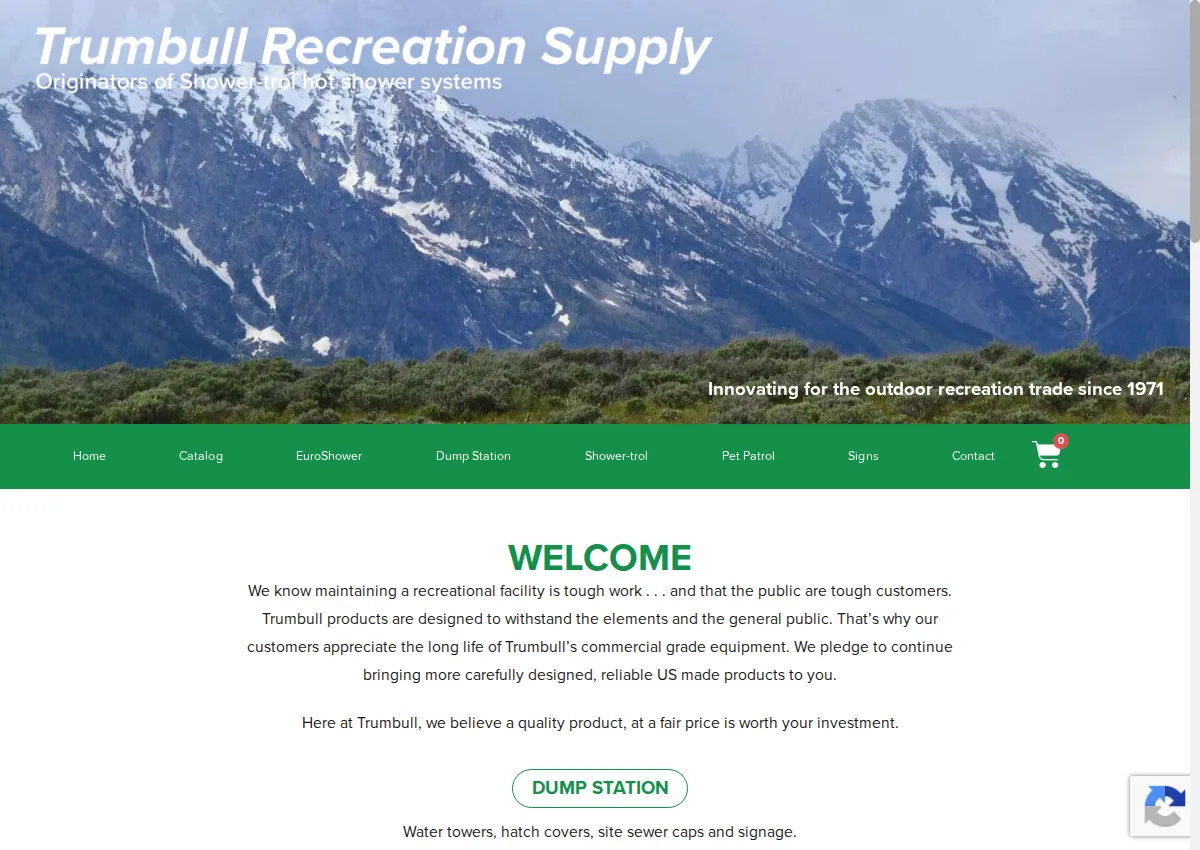 Store homepage