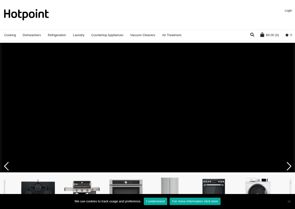 Store homepage