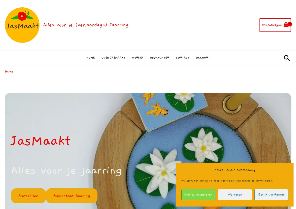 Store homepage