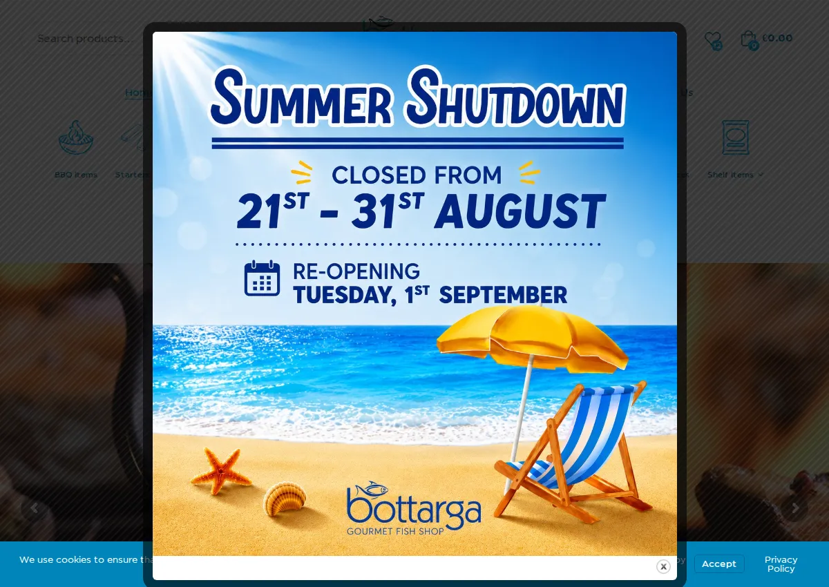 Store homepage