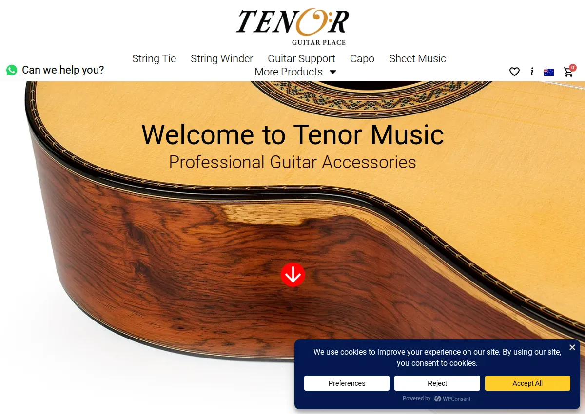 Store homepage
