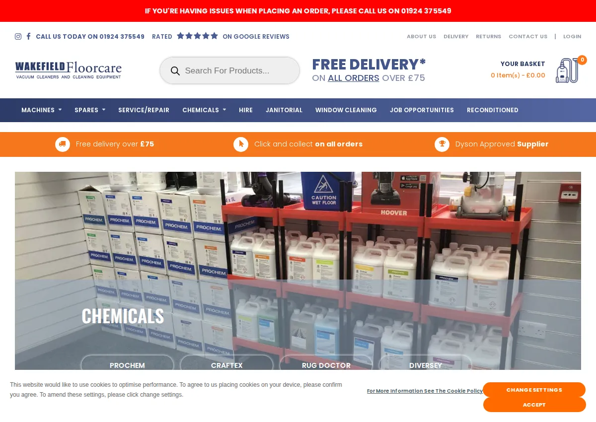 Store homepage