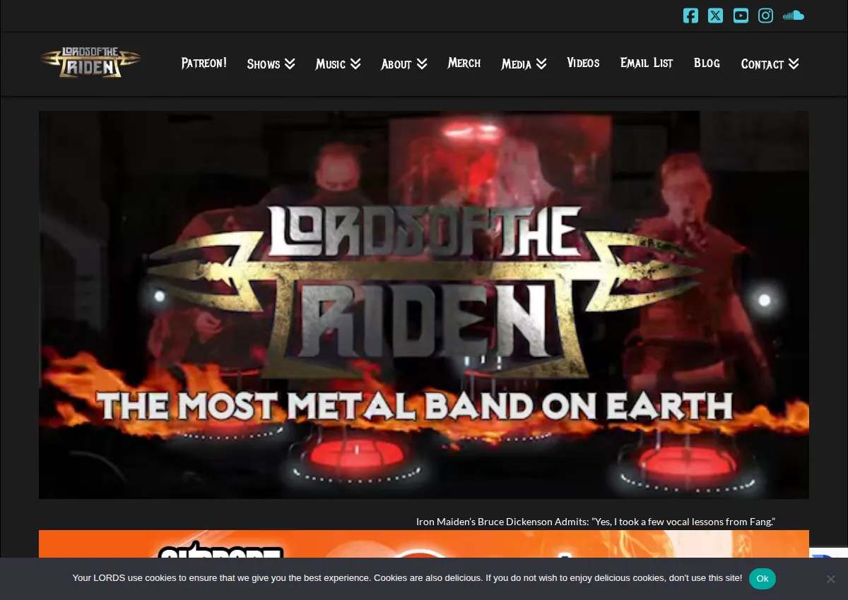 Store homepage