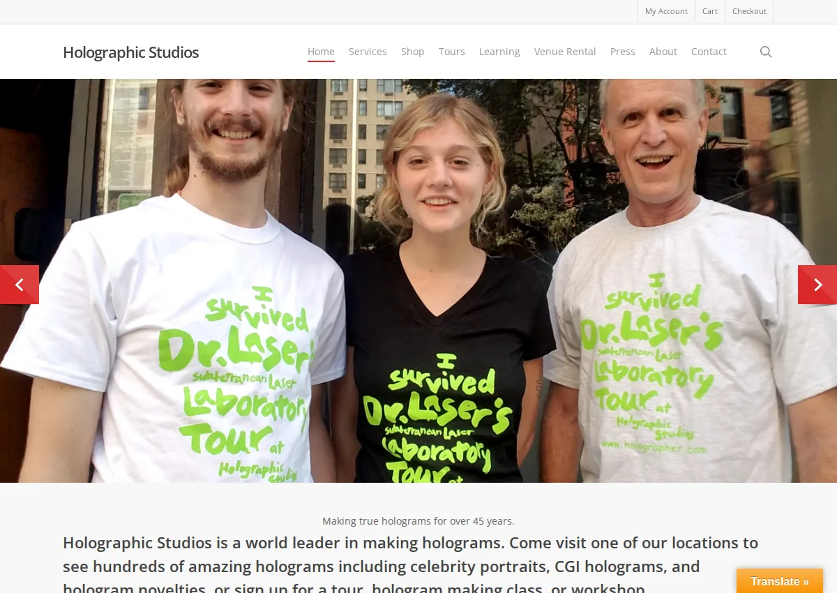 Store homepage