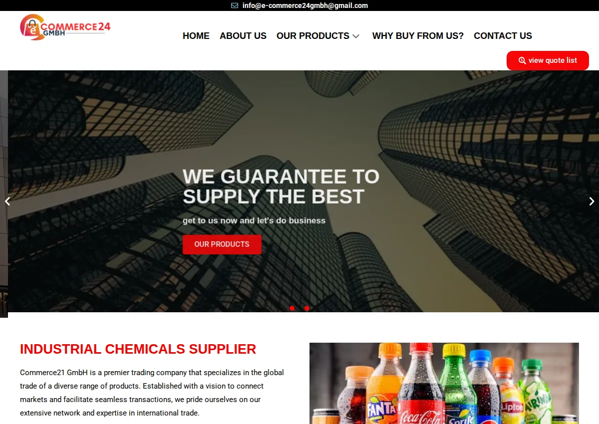 Store homepage