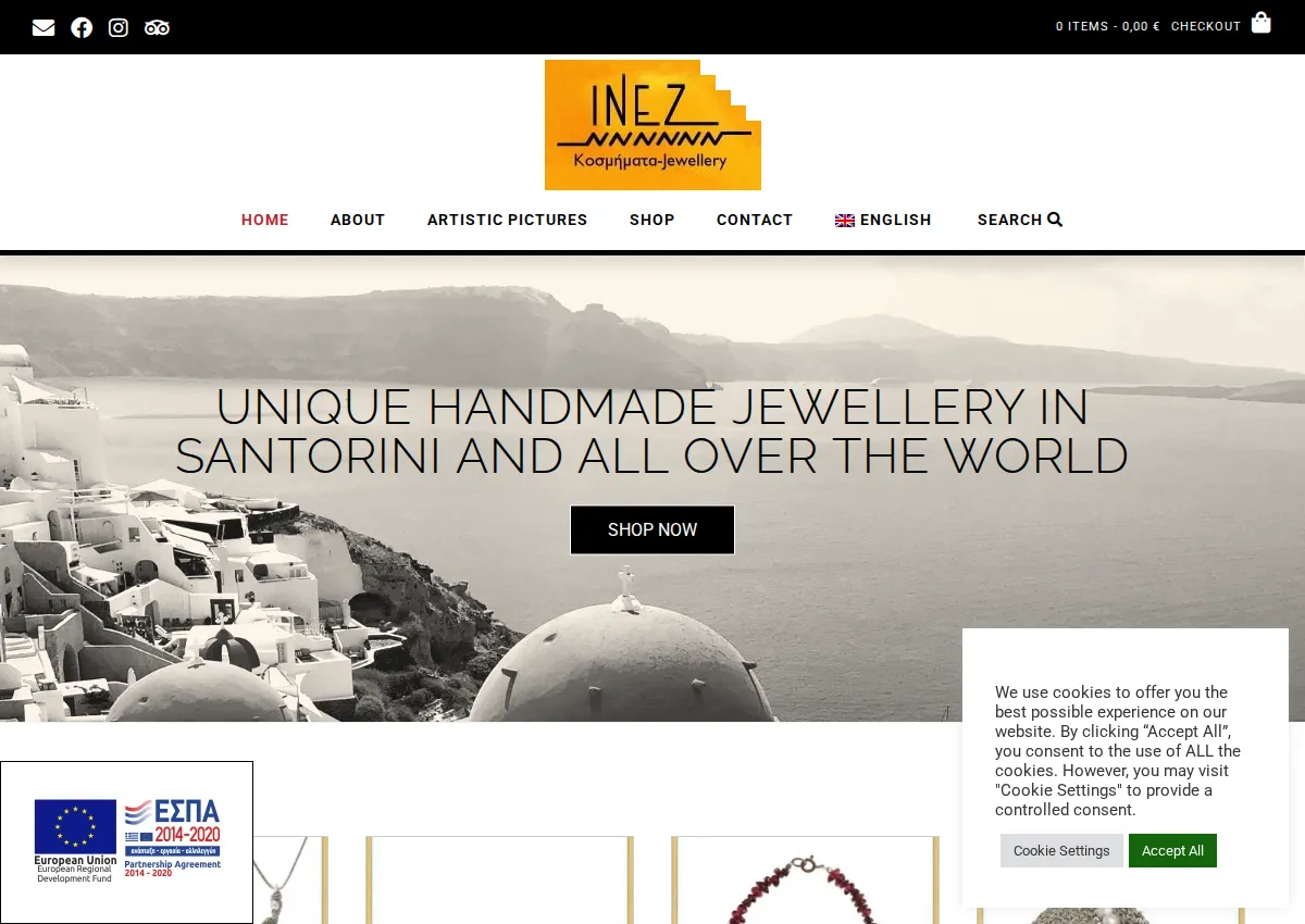 Store homepage