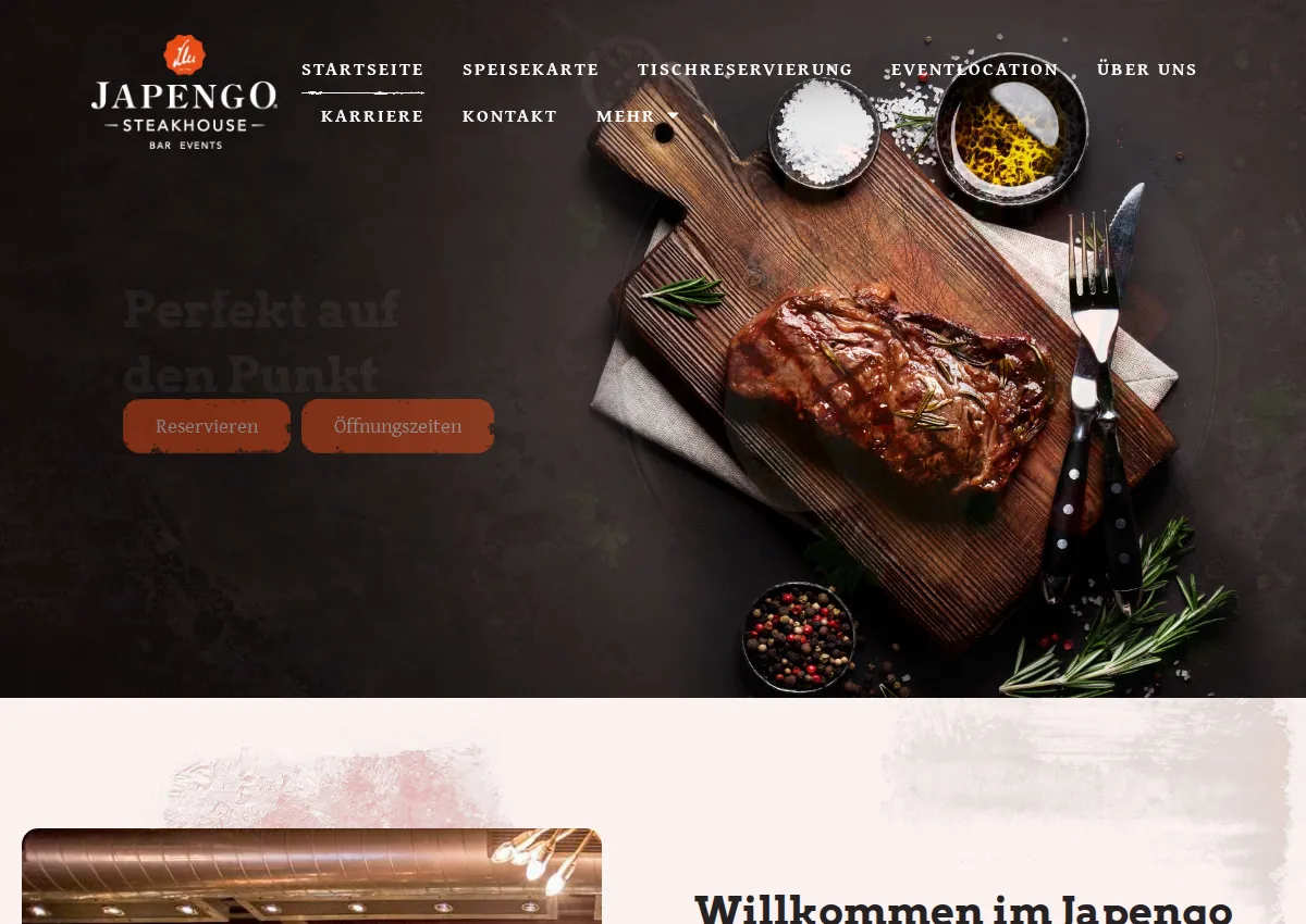 Store homepage