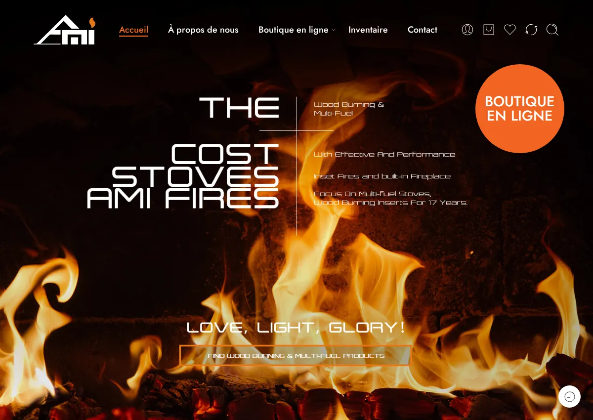 Store homepage