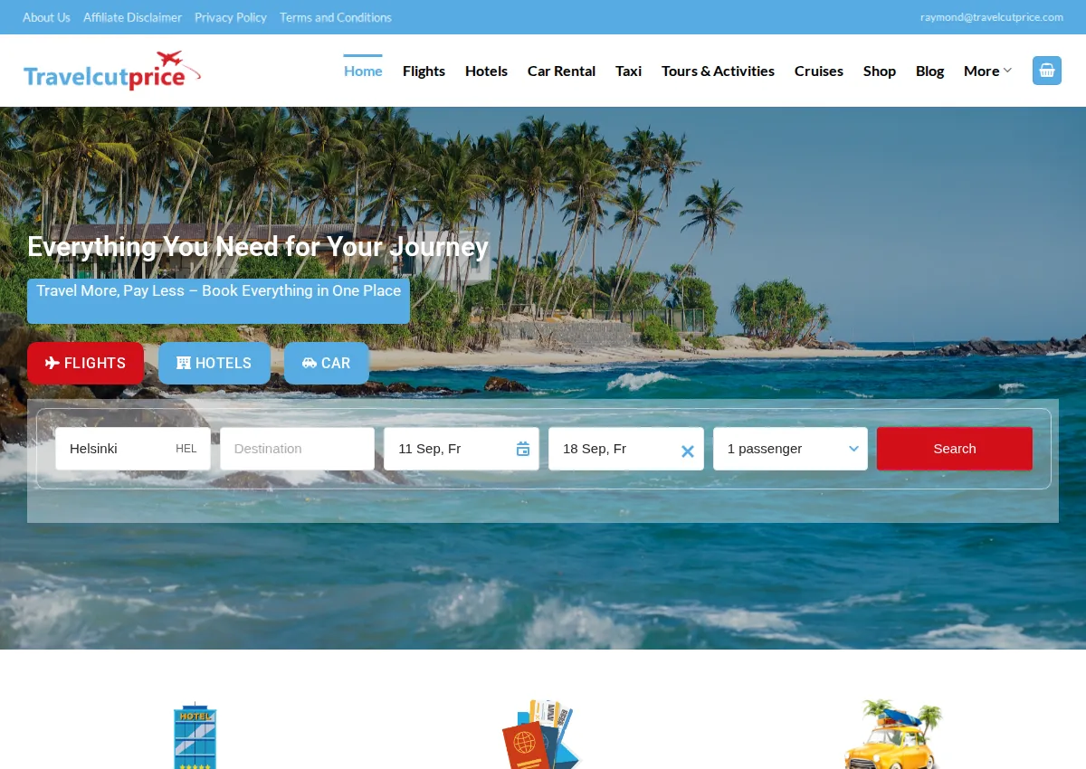 Store homepage