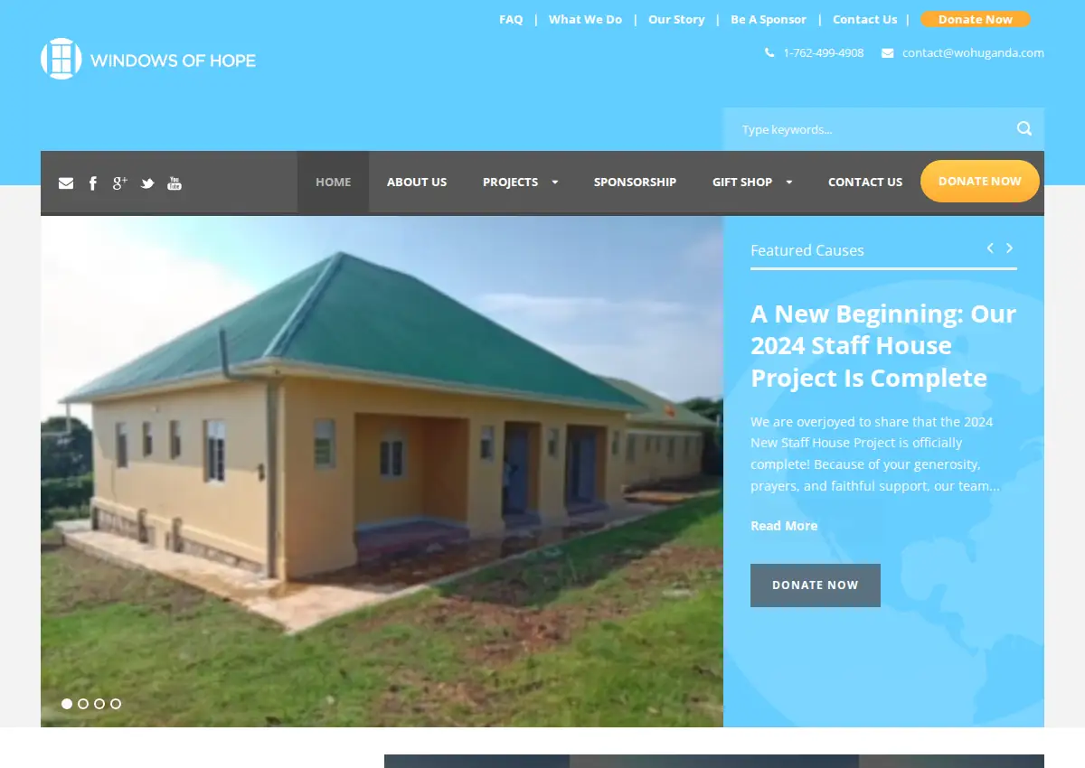 Store homepage