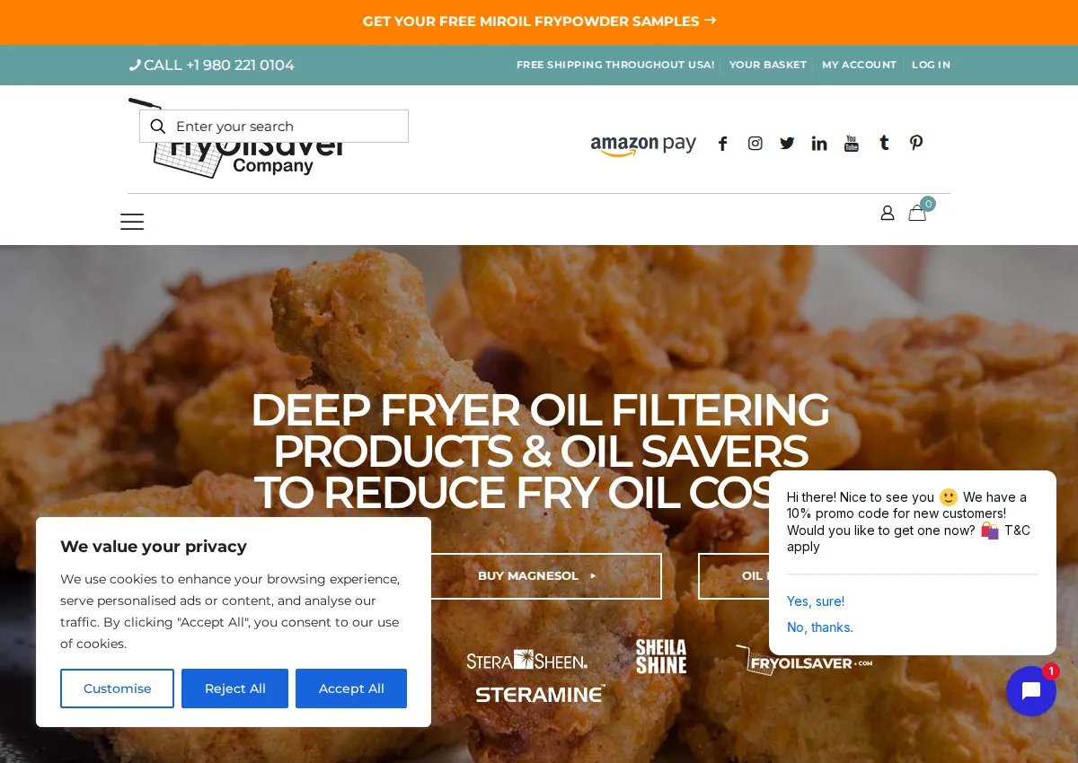 Store homepage