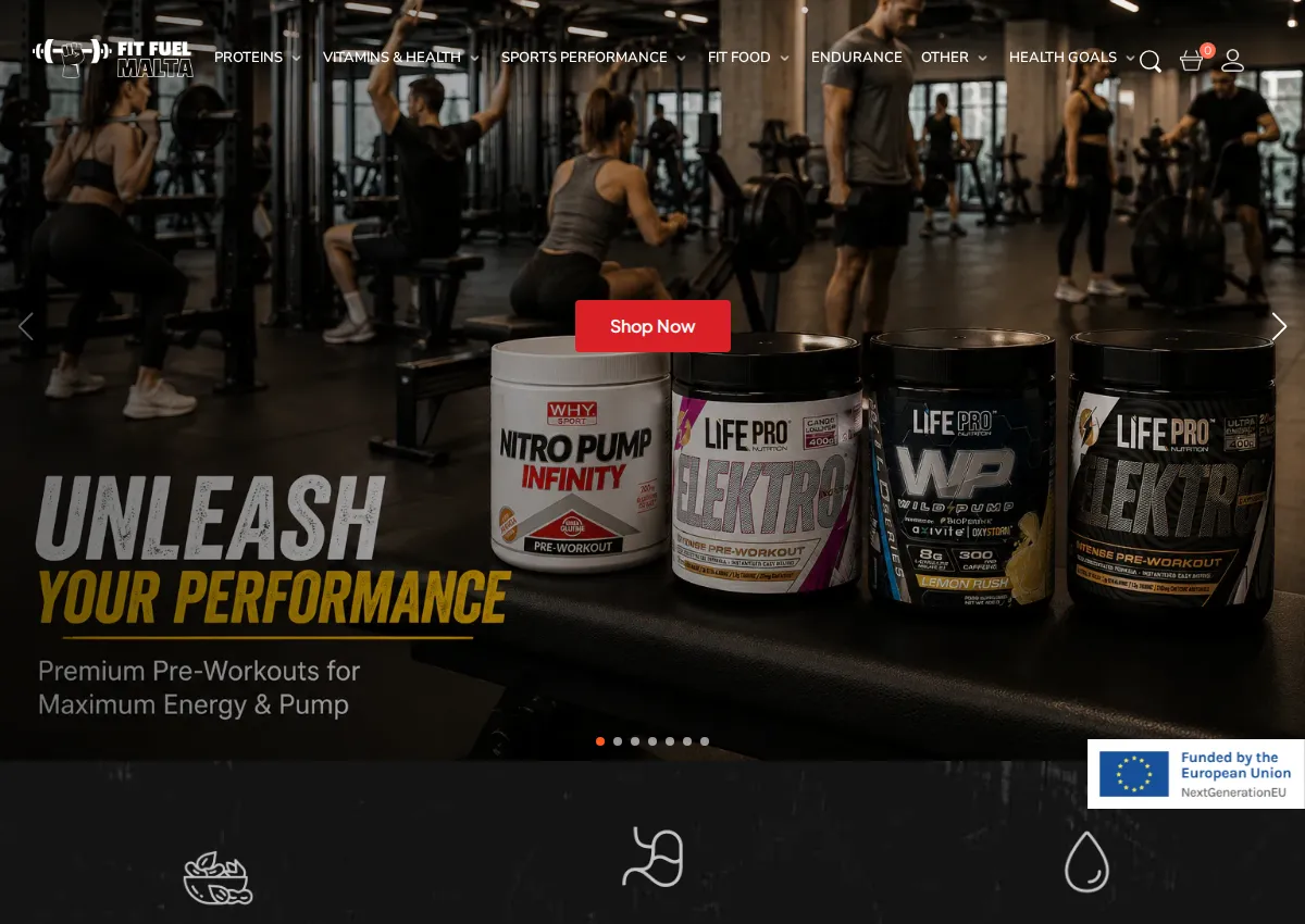 Store homepage