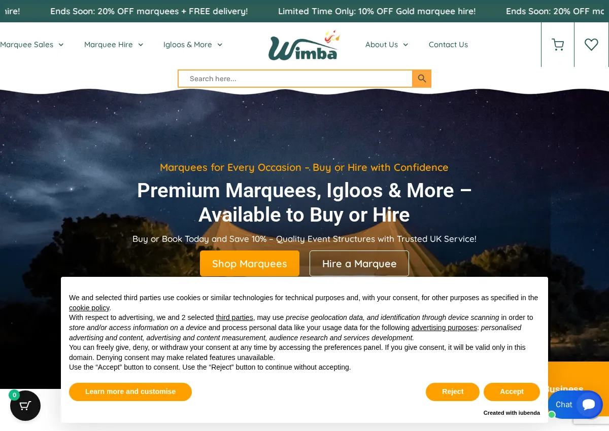 Store homepage