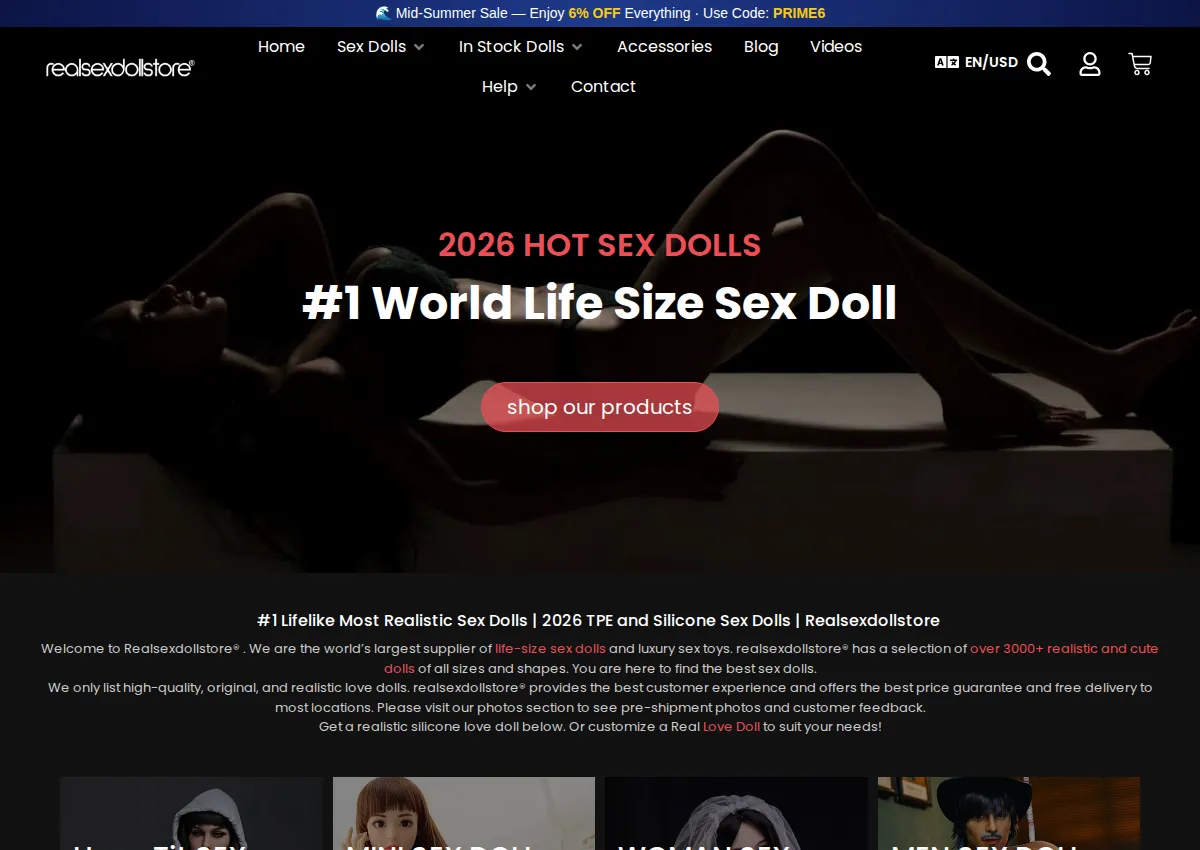 Store homepage