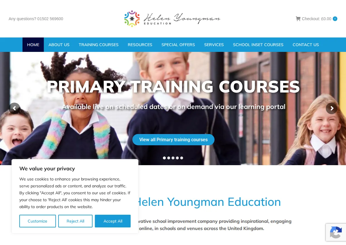 Store homepage