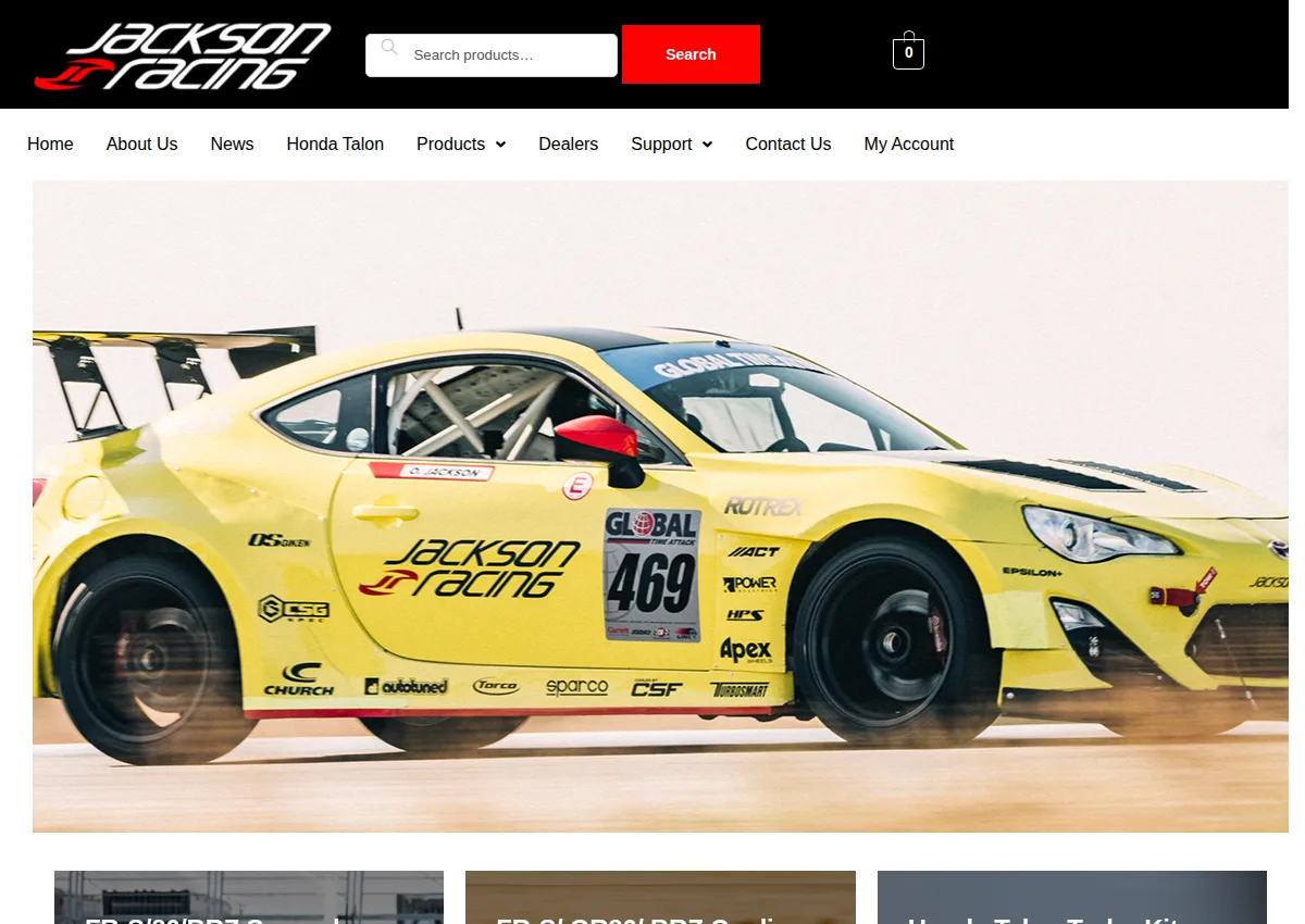 Store homepage