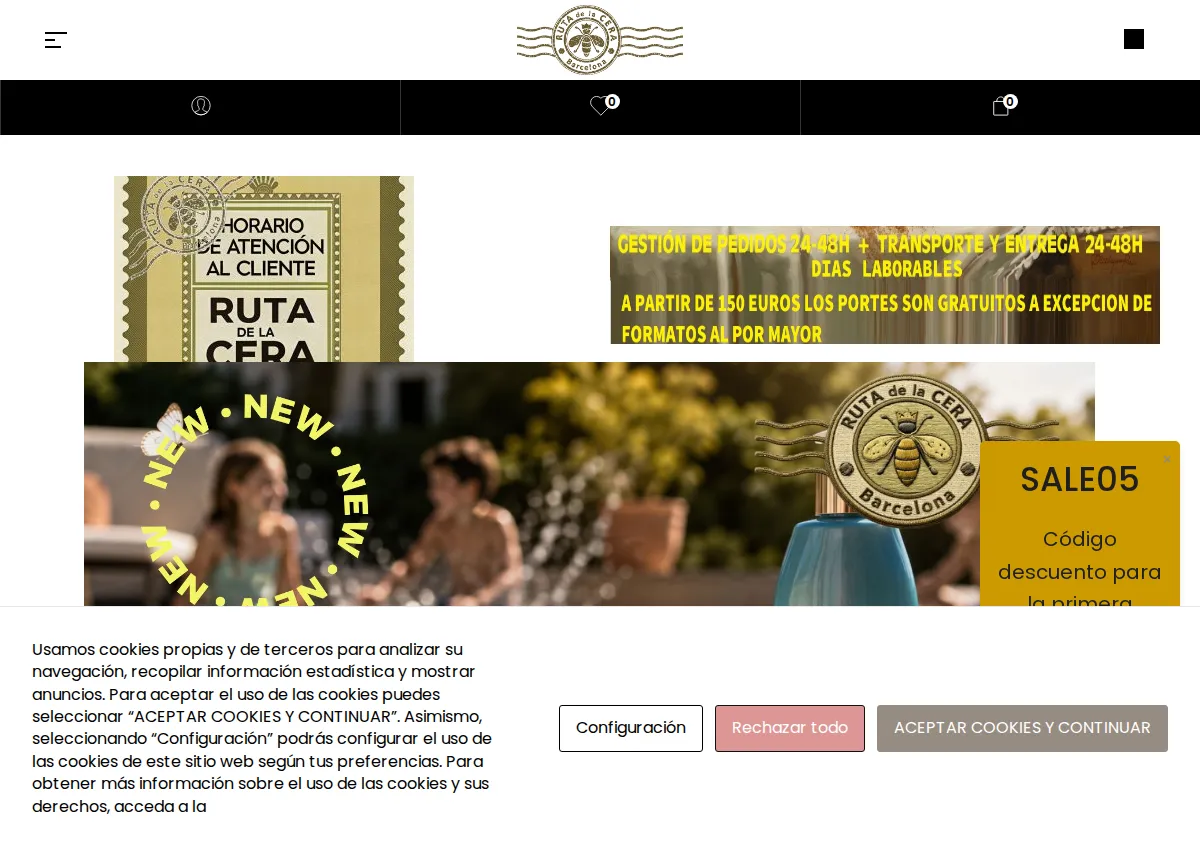 Store homepage