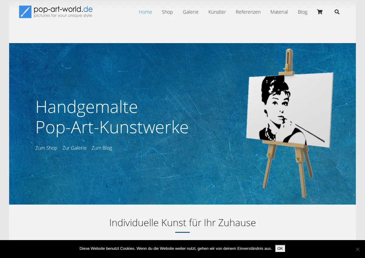 Store homepage