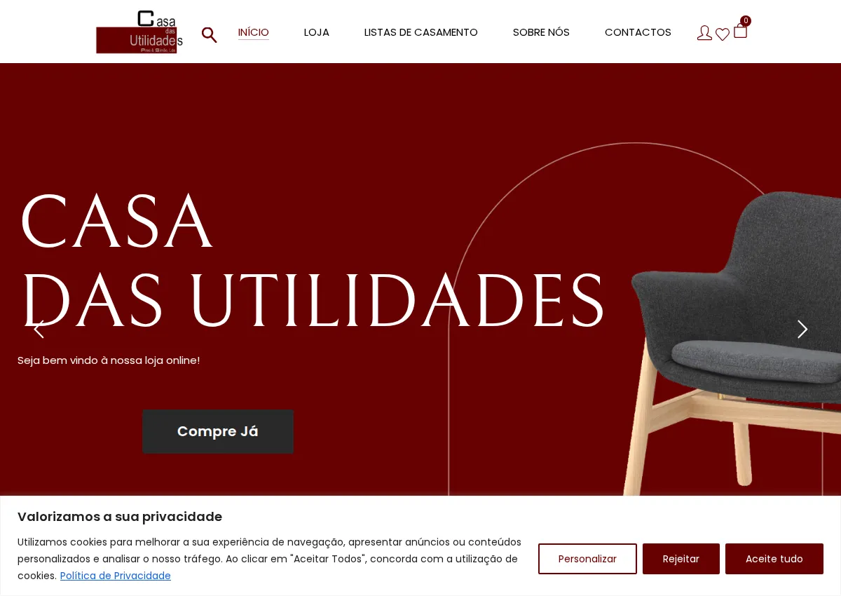 Store homepage