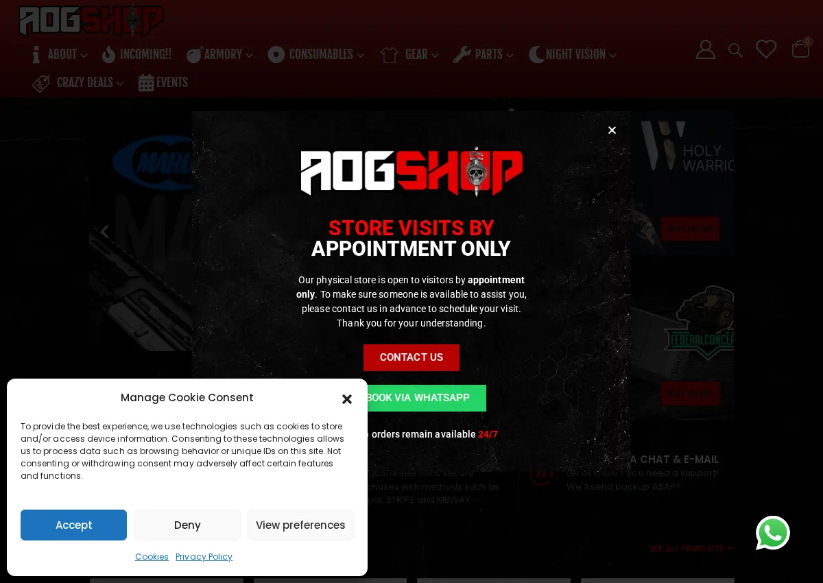 Store homepage