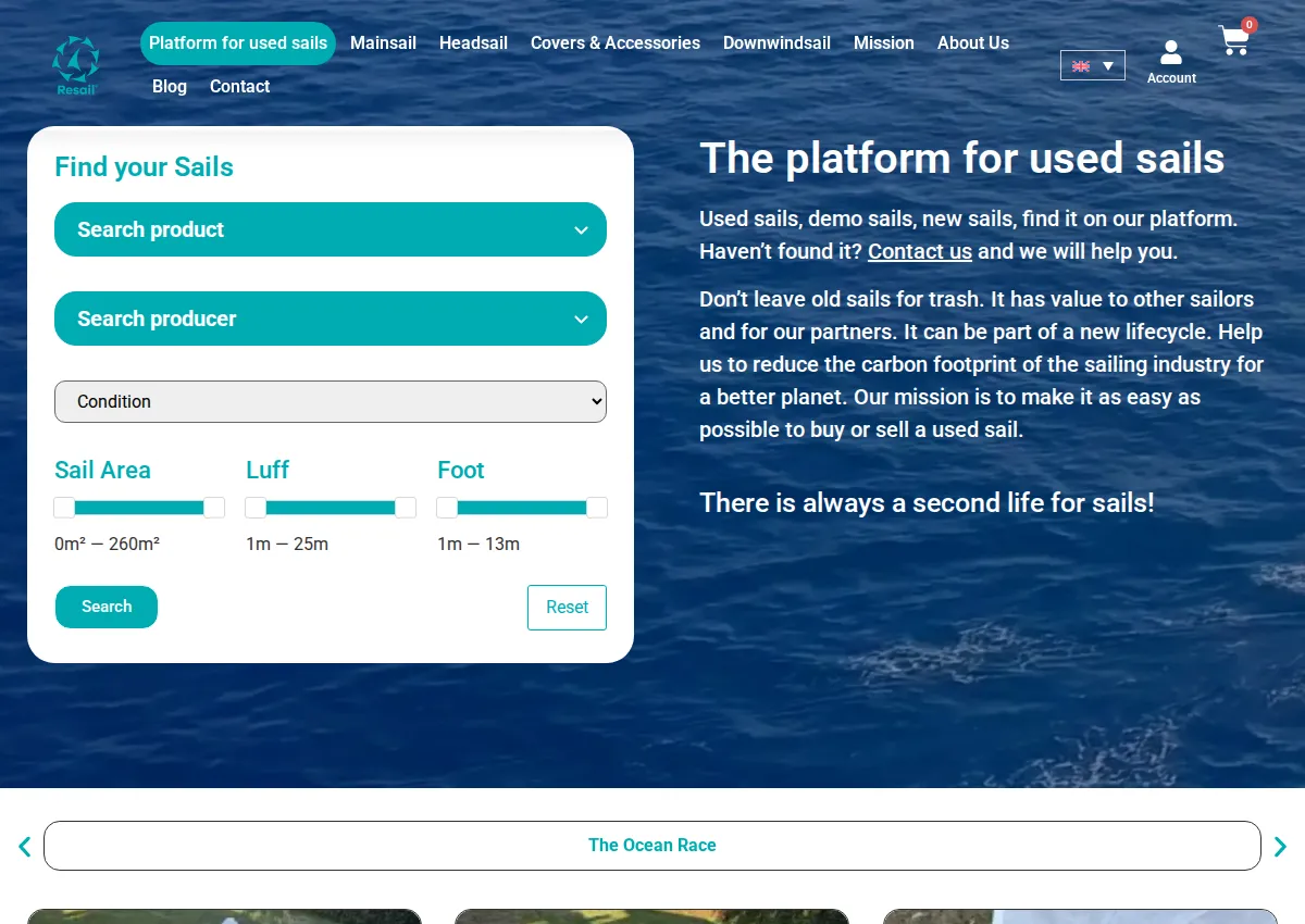 Store homepage