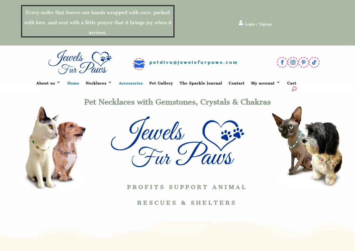 Store homepage
