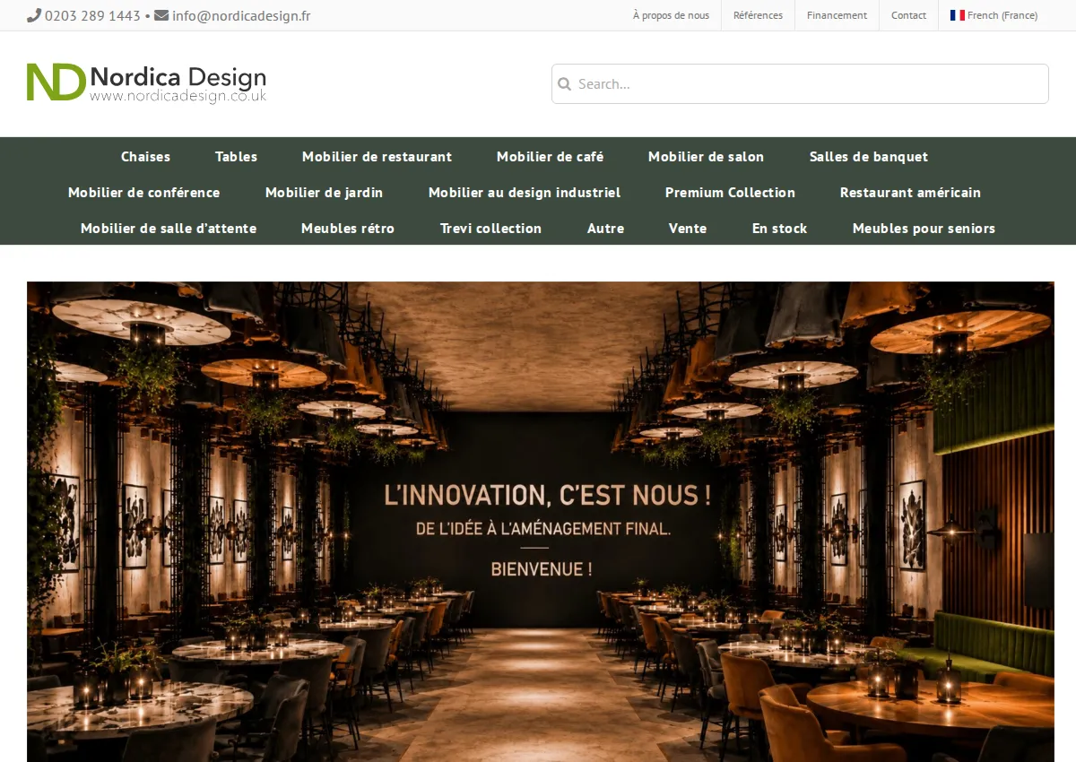Store homepage