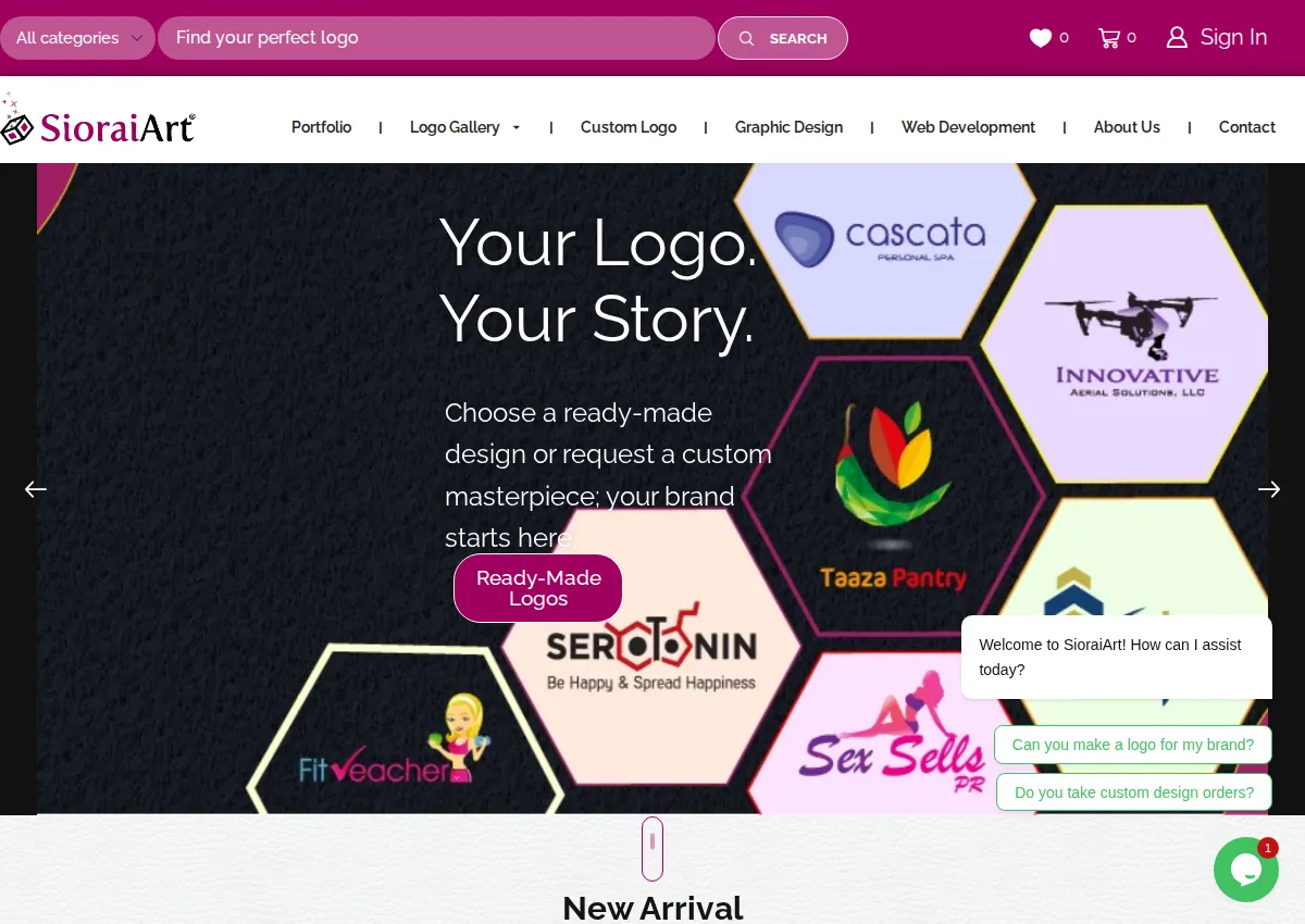 Store homepage