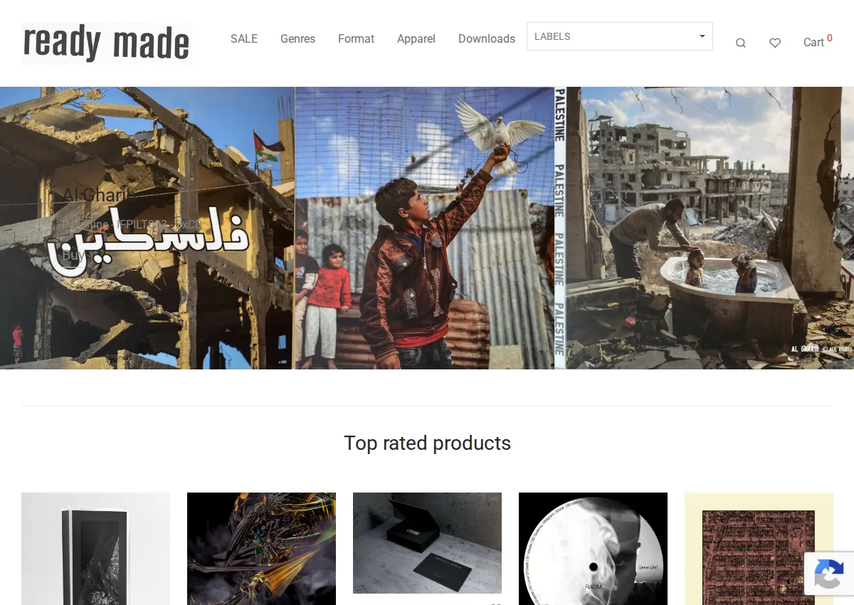 Store homepage