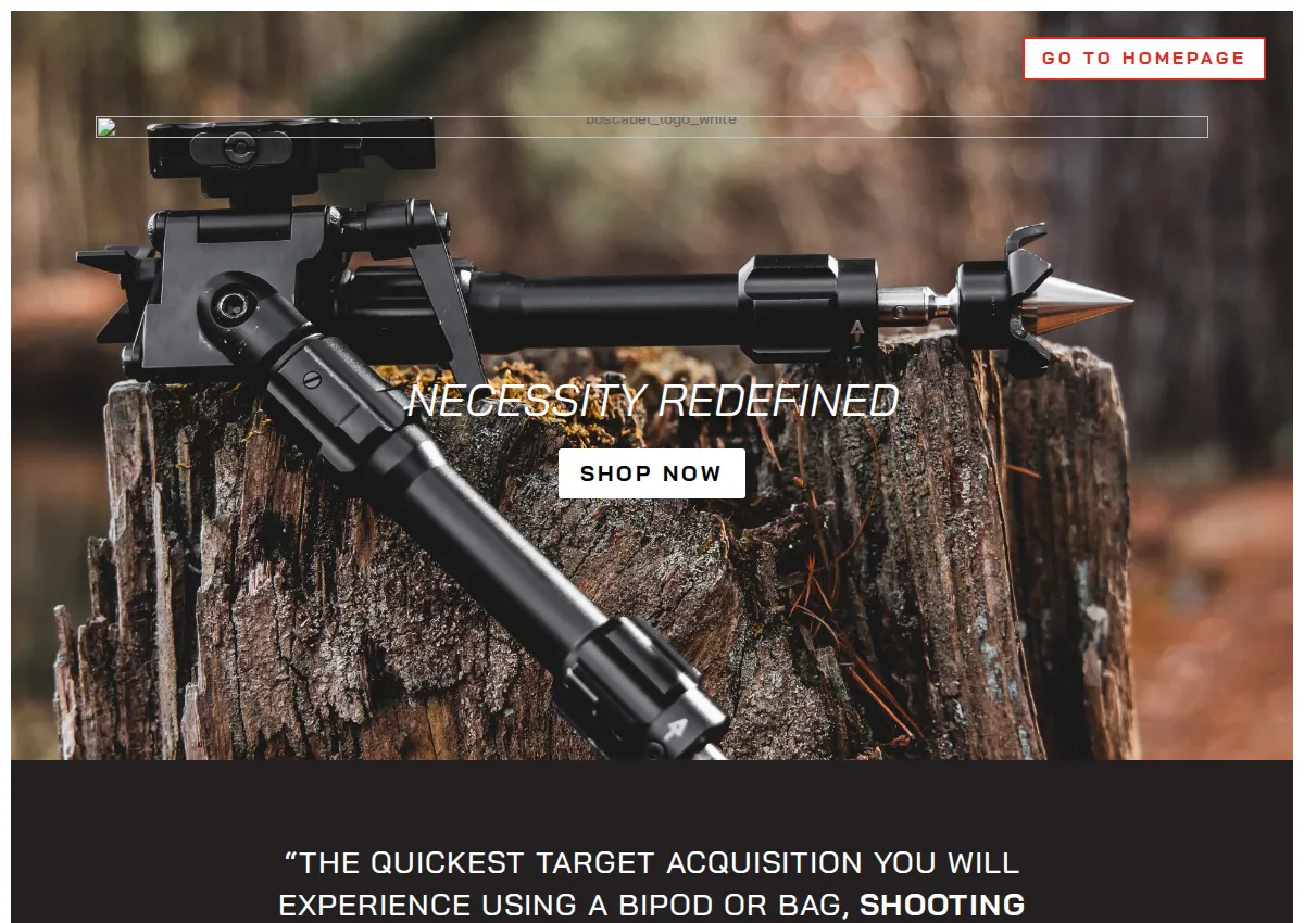 Store homepage