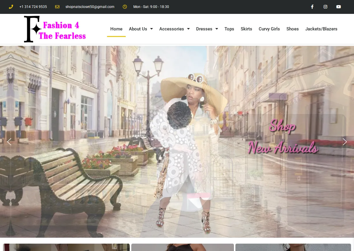 Store homepage