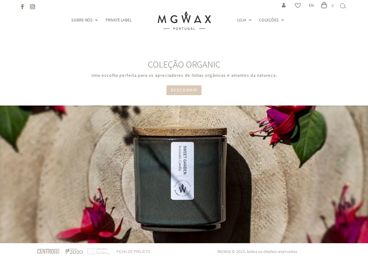 Store homepage