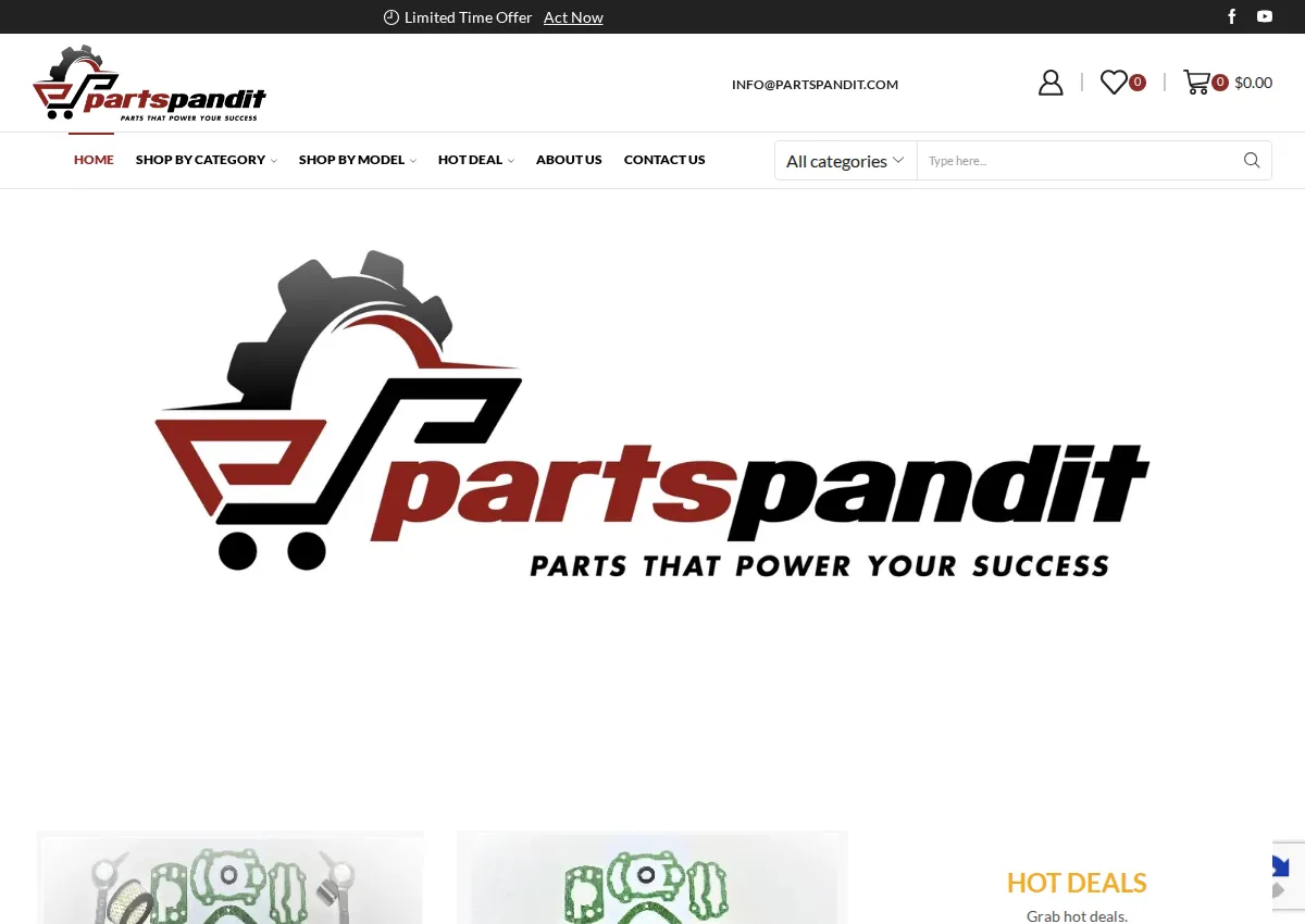 Store homepage