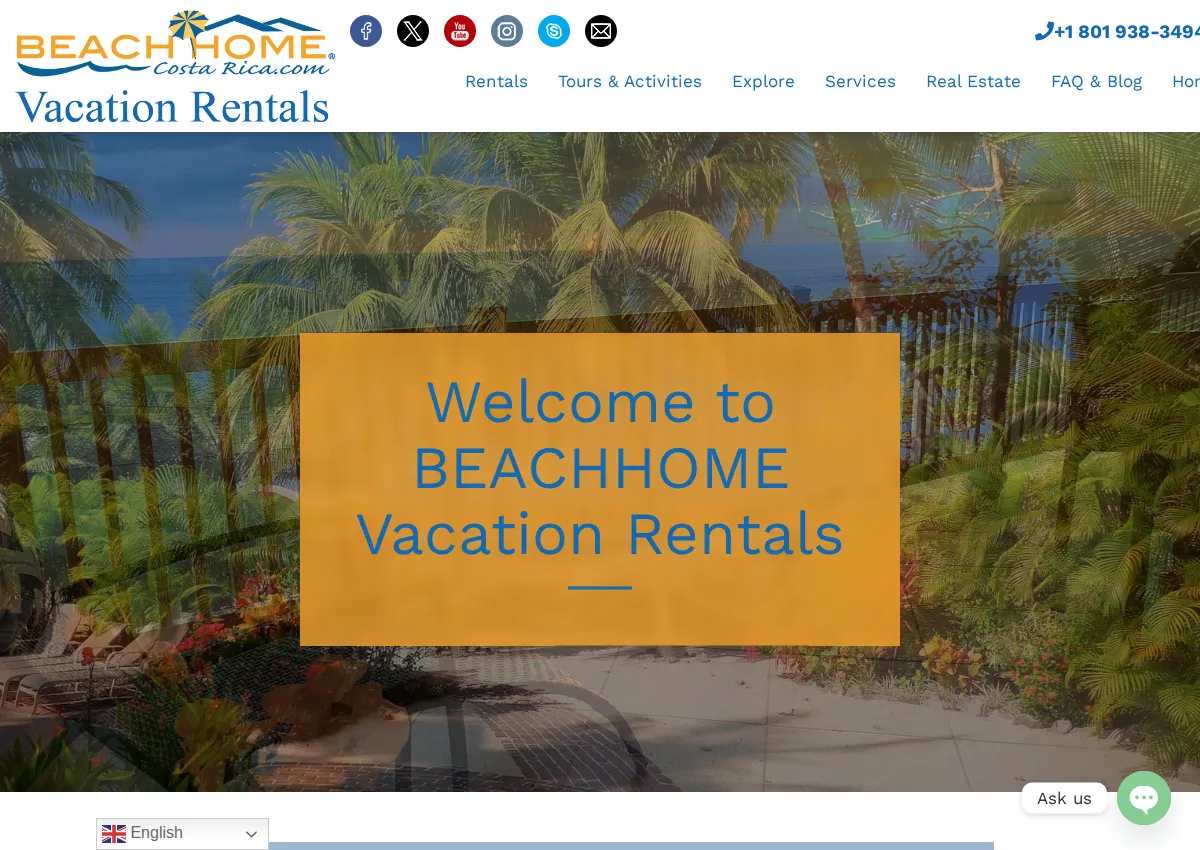 Store homepage