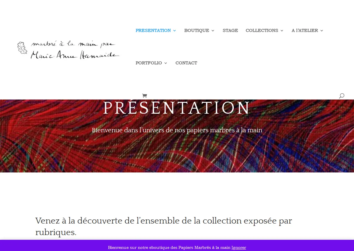 Store homepage