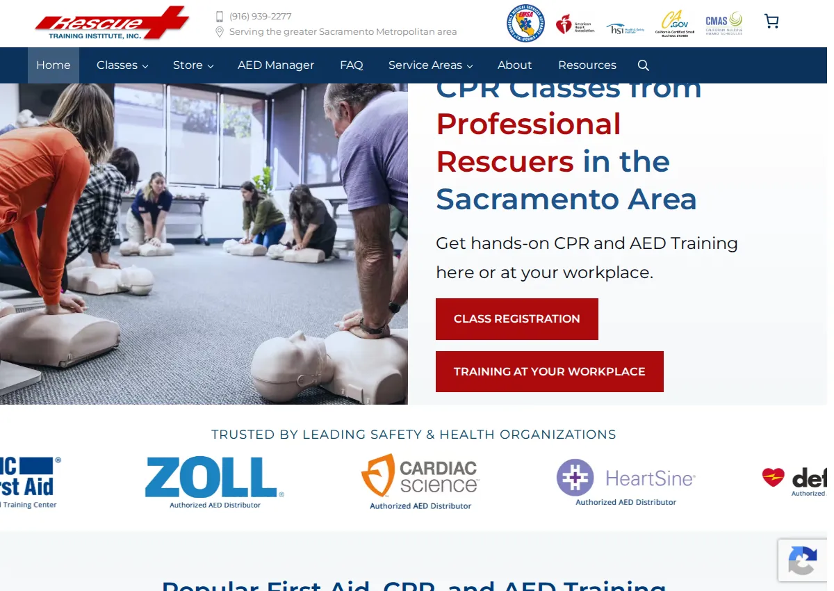 Store homepage