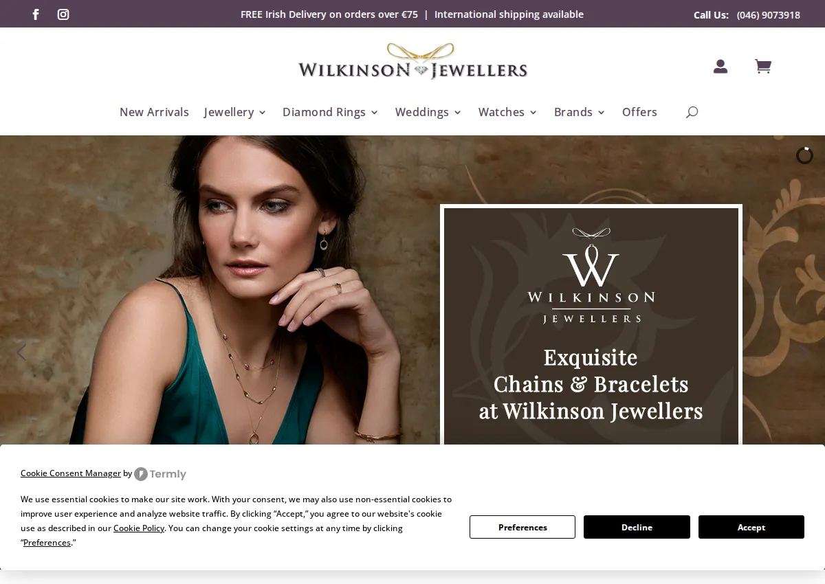 Store homepage