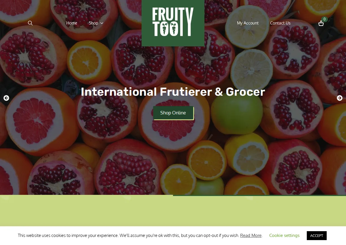 Store homepage